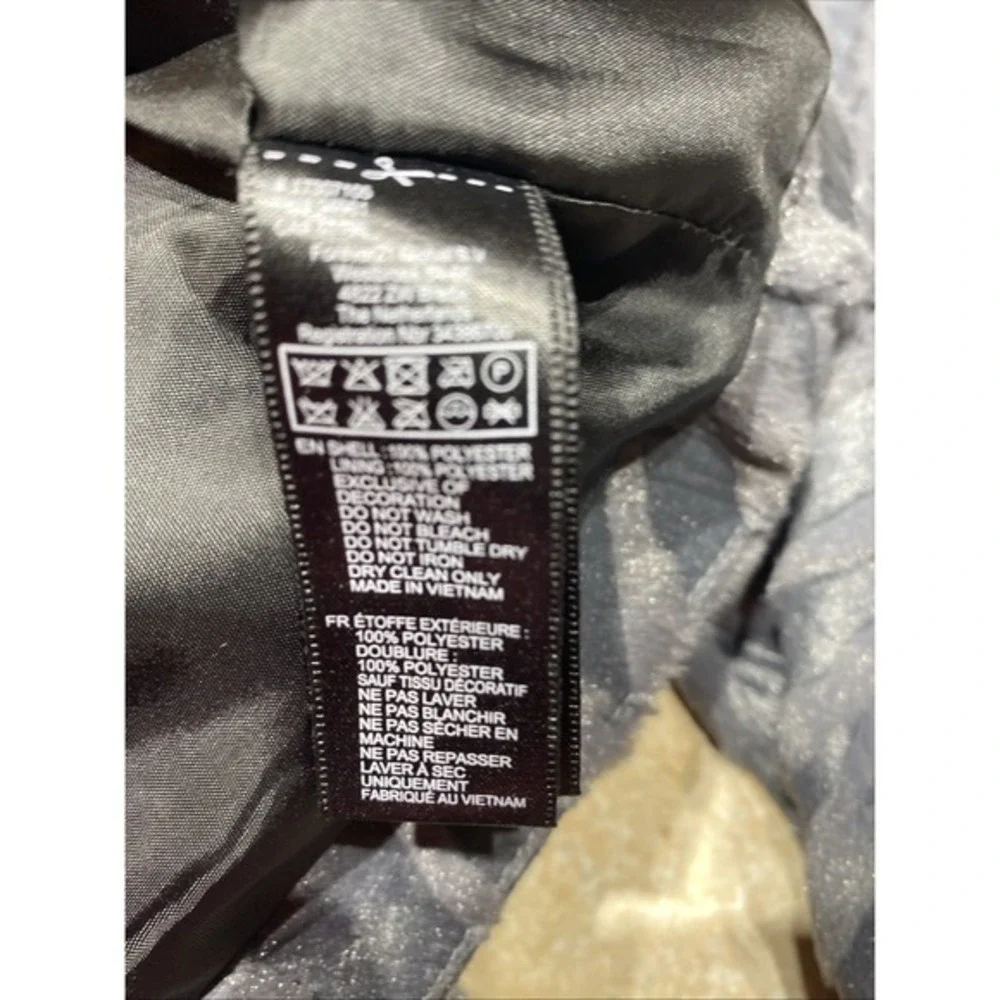 Forever 21 Vintage Style Whimsical Short Gray Bollero Jacket L Zip Wrist 3789 - Picture 12 of 15